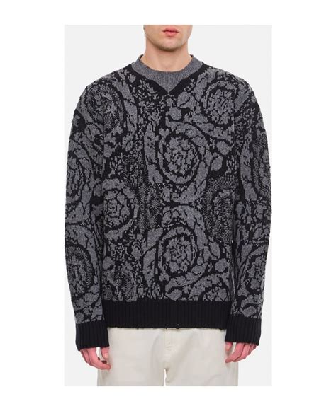 versus versace herren pullover|versace barocco hoodie.